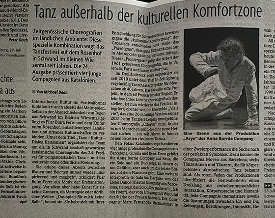Tanz außerhalb der kulturellen Komfortzone