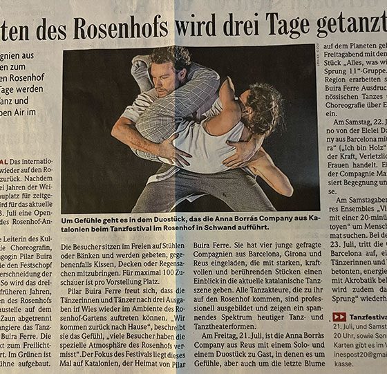 Im Garten des Rosenhofs wird drei Tage getanzt